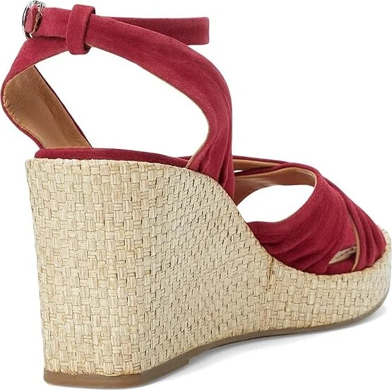 Johnston & Murphy Marcia Cross-Band Sandal Women's Sandals Red : 7 M, Leather - Image 4