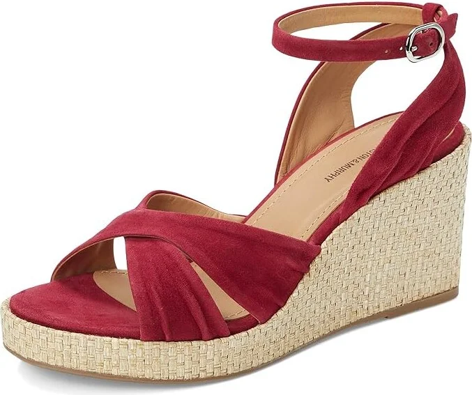 Johnston & Murphy Marcia Cross-Band Sandal Women's Sandals Red : 7 M, Leather - Image 5