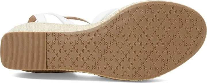 Johnston & Murphy Marcia Cross-Band Sandal Women's Sandals White : 8 M, Leather - Image 3