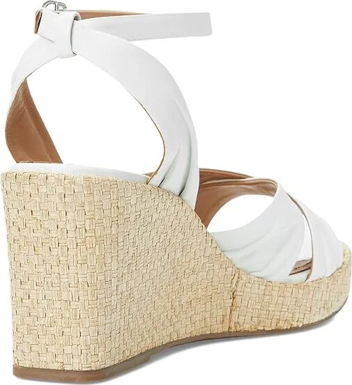 Johnston & Murphy Marcia Cross-Band Sandal Women's Sandals White : 8 M, Leather - Image 4