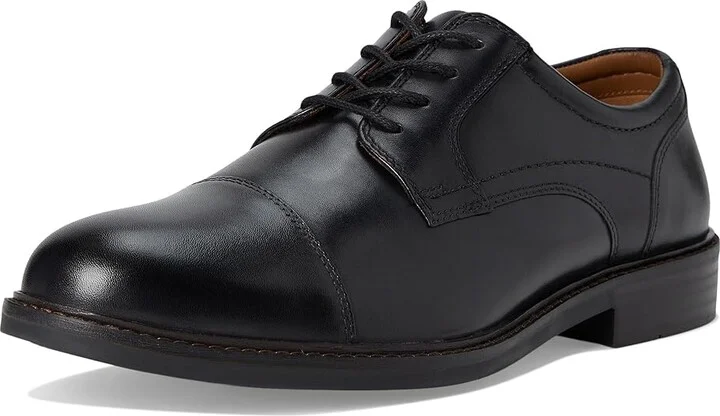 Johnston & Murphy Mason Cap Toe Men's Lace Up Wing Tip Shoes Black Full Grain : 10.5 M (D), EVA/Lace/Leather - Image 5