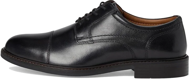 Johnston & Murphy Mason Cap Toe Men's Lace Up Wing Tip Shoes Black Full Grain : 10.5 M (D), EVA/Lace/Leather - Image 6
