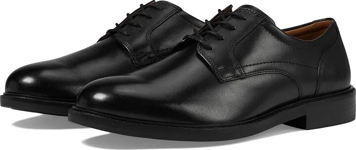 Johnston & Murphy Mason Plain Toe Men's Lace Up Wing Tip Shoes Black Full Grain : 9.5 M (D), Leather