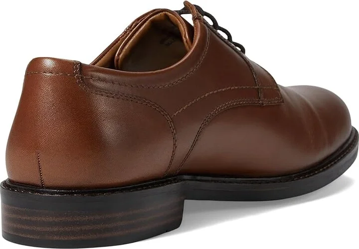 Johnston & Murphy Mason Plain Toe Men's Lace Up Wing Tip Shoes Tan Full Grain : 14 M (D), Leather - Image 4