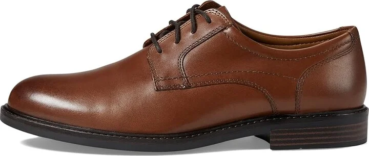 Johnston & Murphy Mason Plain Toe Men's Lace Up Wing Tip Shoes Tan Full Grain : 14 M (D), Leather - Image 6