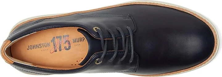 Johnston & Murphy Mcguffey 2 175th Plain Toe Men's Slip on Shoes Navy Oiled American Full Grain : 12 M (D), Leather - Image 2