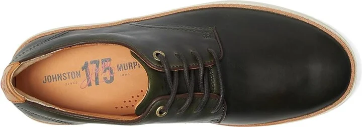 Johnston & Murphy Mcguffey 2 175th Plain Toe Men's Slip on Shoes Olive Oiled American Full Grain : 10 M (D), Leather - Image 2