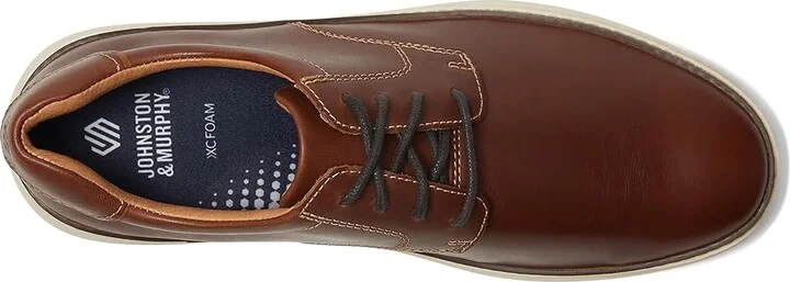 Johnston & Murphy Mcguffey 2 Plain Toe Men's Shoes Tan Full Grain : 10.5 M (D), Leather - Image 2
