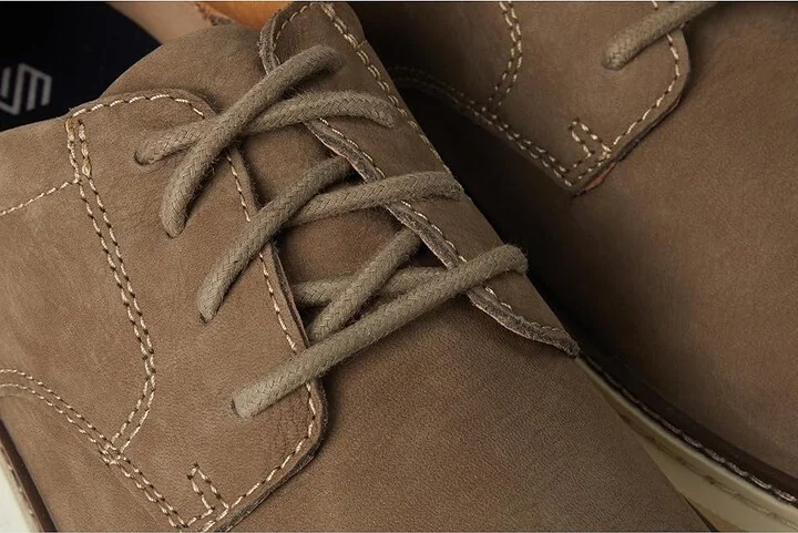 Johnston & Murphy Mcguffey 2 Plain Toe Men's Shoes Taupe Tumbled Nubuck : 15 M (D), Leather - Image 7