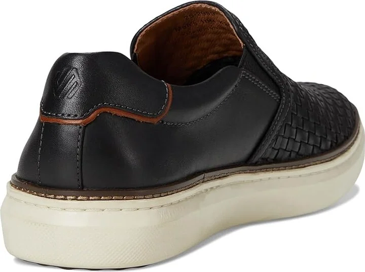 Johnston & Murphy Mcguffey 2 Woven Slip-On Men's Shoes Black Woven Full Grain : 8.5 M (D), Leather - Image 4