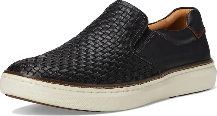 Johnston & Murphy Mcguffey 2 Woven Slip-On Men's Shoes Black Woven Full Grain : 8.5 M (D), Leather - Image 5