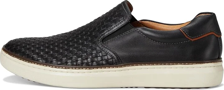 Johnston & Murphy Mcguffey 2 Woven Slip-On Men's Shoes Black Woven Full Grain : 8.5 M (D), Leather - Image 6
