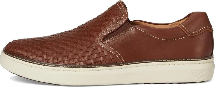 Johnston & Murphy Mcguffey 2 Woven Slip-On Men's Shoes Tan Woven Full Grain : 11 W (EE), Leather - Image 6