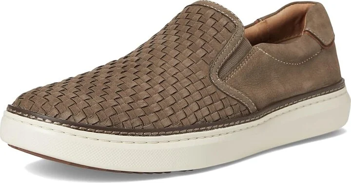 Johnston & Murphy Mcguffey 2 Woven Slip-On Men's Shoes Taupe Woven Tumbld Nubuck : 7 M (D), Leather - Image 5