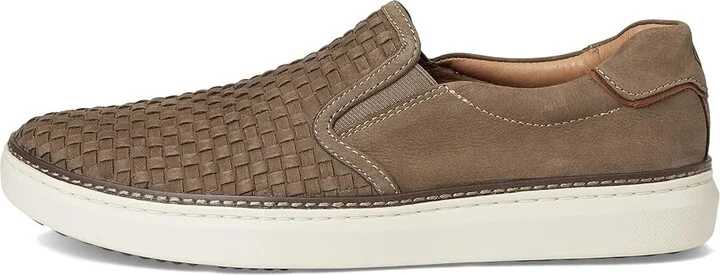 Johnston & Murphy Mcguffey 2 Woven Slip-On Men's Shoes Taupe Woven Tumbld Nubuck : 7 M (D), Leather - Image 6