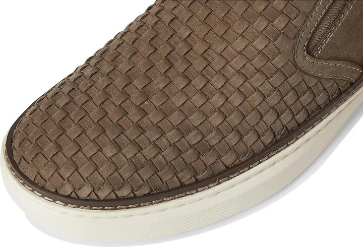Johnston & Murphy Mcguffey 2 Woven Slip-On Men's Shoes Taupe Woven Tumbld Nubuck : 7 M (D), Leather - Image 7