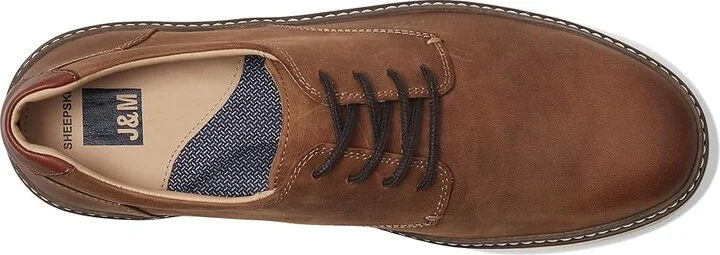 Johnston & Murphy McGuffey Casual Plain Toe Sneaker Men's Lace up casual Shoes Brown Oiled Full Grain : 8 M (D), Leather - Image 3