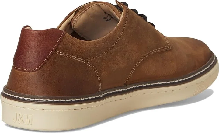 Johnston & Murphy McGuffey Casual Plain Toe Sneaker Men's Lace up casual Shoes Brown Oiled Full Grain : 8 M (D), Leather - Image 5