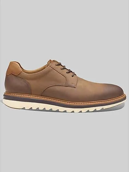 Johnston & Murphy Men's Braxton Plain Toe Oxfords Brown
