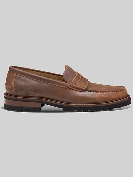 Johnston & Murphy Men's Collier Penny Moc Toe Loafers Brown