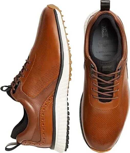 Johnston & Murphy Men's H-1 Luxe Hybrid Golf Sneakers Tan