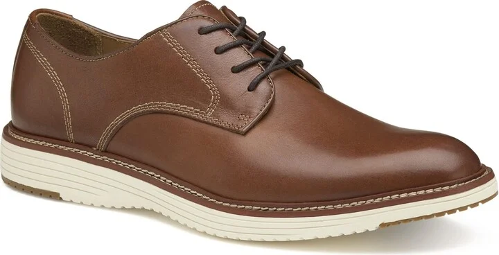 Johnston & Murphy Men's Upton Plain Toe Tan Full Grain 8 M US