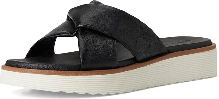 Johnston & Murphy Mitzi Knotted Slide Women's Sandals Black : 8 M, Leather - Image 5