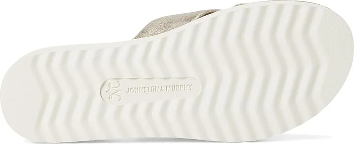 Johnston & Murphy Mitzi Knotted Slide Women's Sandals Champagne : 8.5 M, Leather - Image 3
