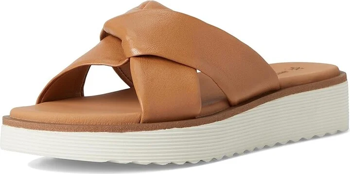 Johnston & Murphy Mitzi Knotted Slide Women's Sandals Tan : 10 M, Leather - Image 5