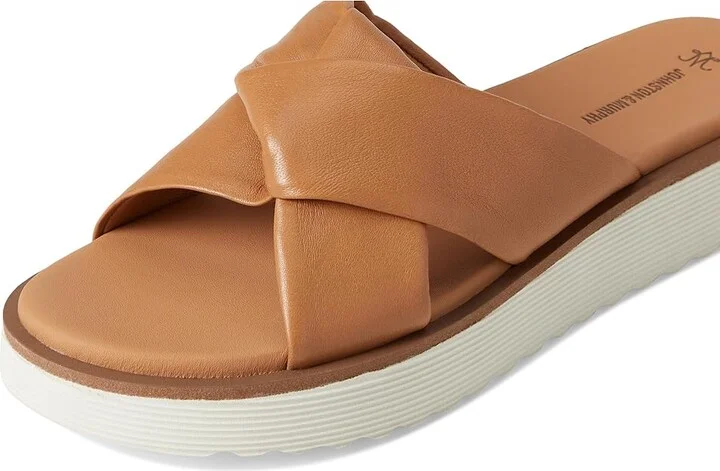 Johnston & Murphy Mitzi Knotted Slide Women's Sandals Tan : 10 M, Leather - Image 7