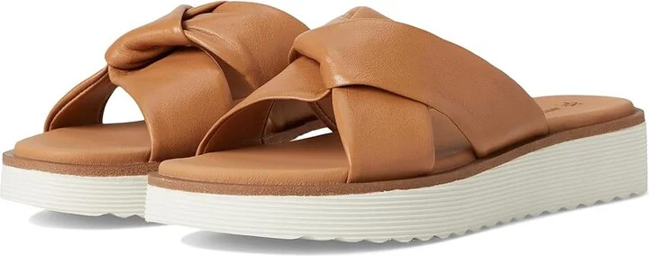 Johnston & Murphy Mitzi Knotted Slide Women's Sandals Tan : 10 M, Leather