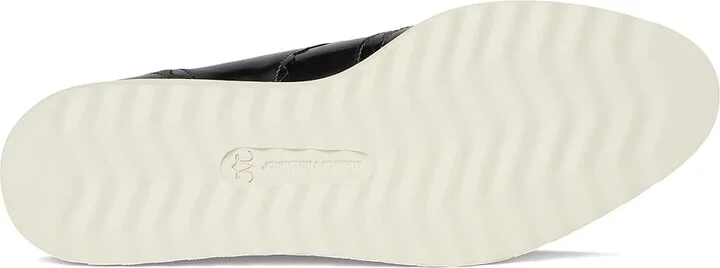 Johnston & Murphy Mitzi Scalloped Oxford Women's Flat Shoes Pewter : 9.5 M, Leather - Image 3