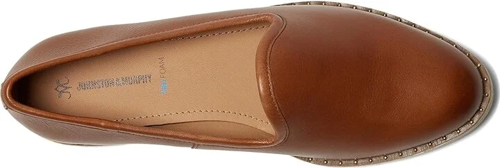Johnston & Murphy Mitzi Venetian Women's Flat Shoes Cognac : 9.5 M, Leather - Image 2