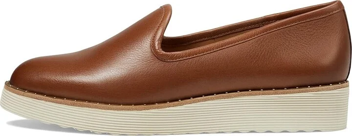 Johnston & Murphy Mitzi Venetian Women's Flat Shoes Cognac : 9.5 M, Leather - Image 6