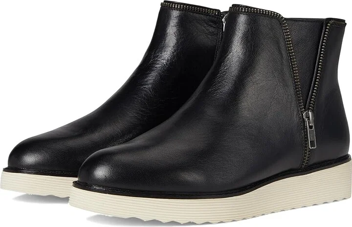 Johnston & Murphy Mitzi Zipper Bootie High Women's Heels Black : 6 M, Leather