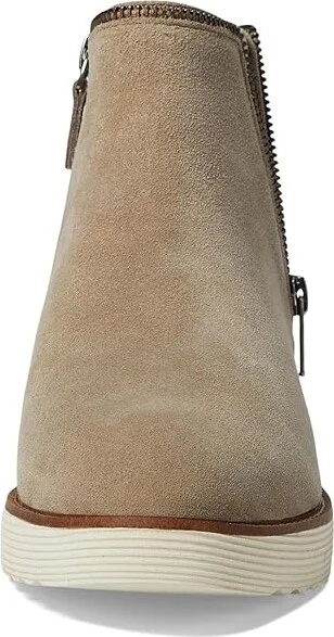 Johnston & Murphy Mitzi Zipper Bootie High Women's Heels Taupe : 7 M, Leather - Image 2