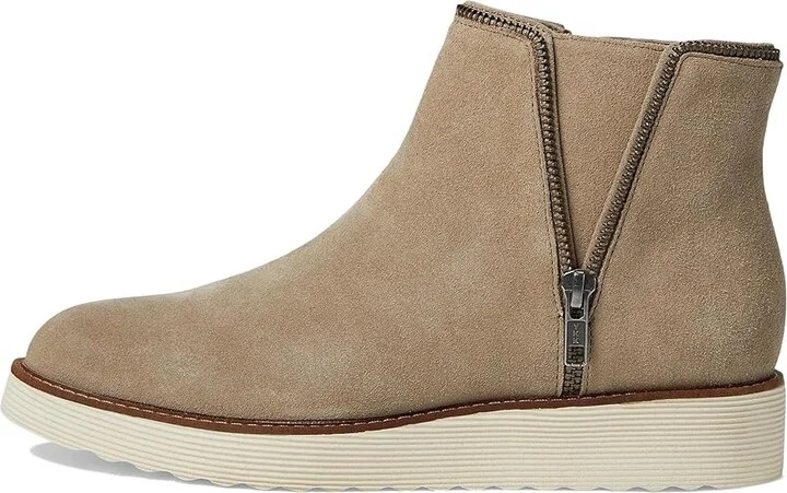 Johnston & Murphy Mitzi Zipper Bootie High Women's Heels Taupe : 7 M, Leather - Image 6