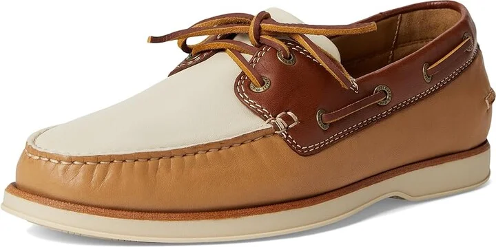 Johnston & Murphy Monaco 2-Eye Boat Shoe Men's Lace-up Boots Tan Sheepskin : 12 M (D), Leather - Image 5
