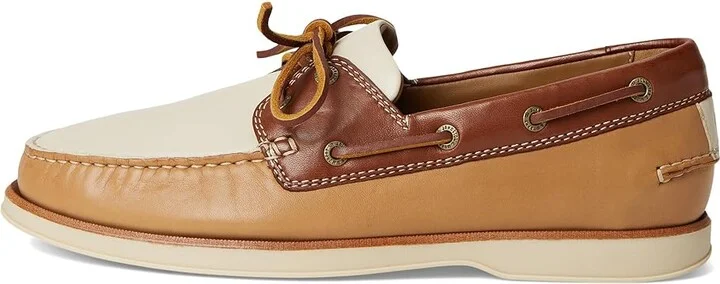 Johnston & Murphy Monaco 2-Eye Boat Shoe Men's Lace-up Boots Tan Sheepskin : 12 M (D), Leather - Image 6
