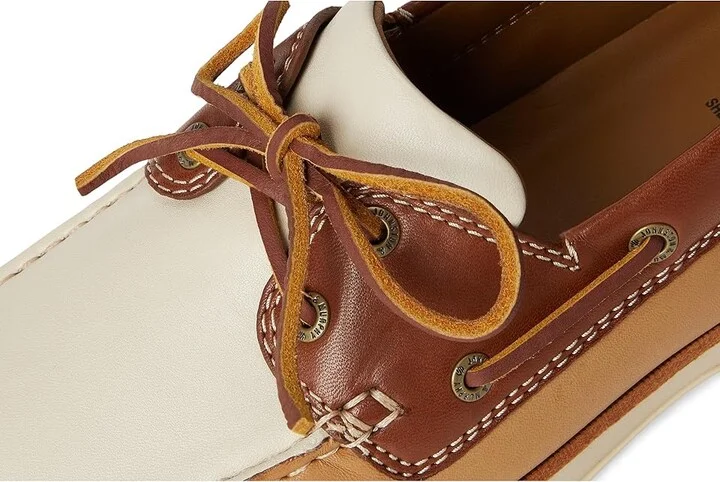 Johnston & Murphy Monaco 2-Eye Boat Shoe Men's Lace-up Boots Tan Sheepskin : 12 M (D), Leather - Image 7
