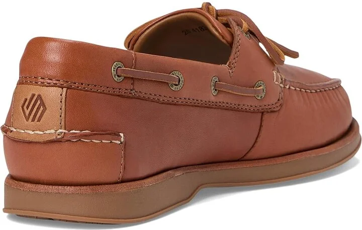 Johnston & Murphy Monaco 2-Eye Boat Shoe Men's Lace-up Boots Tan Sheepskin : 9.5 M (D), Leather - Image 4
