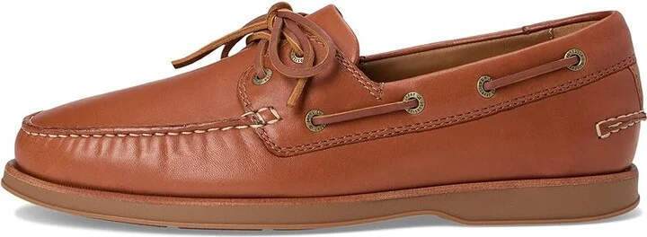 Johnston & Murphy Monaco 2-Eye Boat Shoe Men's Lace-up Boots Tan Sheepskin : 9.5 M (D), Leather - Image 6