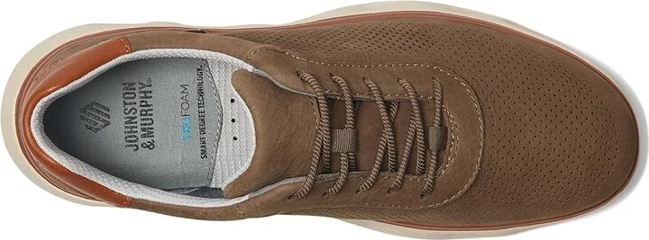 Johnston & Murphy Reactivate U-Throat Men's Shoes Taupe Nubuck : 14 M (D), Leather - Image 2