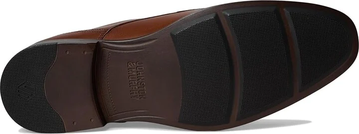 Johnston & Murphy Reeve Cap Toe Men's Lace Up Wing Tip Shoes Brown : 9.5 W (EE), Full Grain leather - Image 3