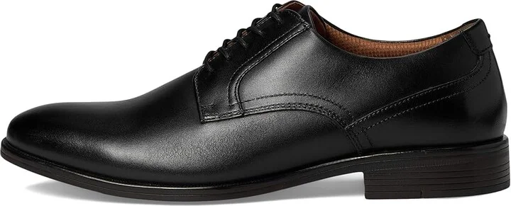 Johnston & Murphy Reeve Plain Toe Men's Lace Up Wing Tip Shoes Black : 13 M (D), Leather - Image 6