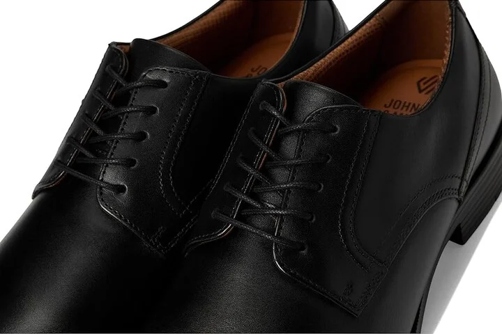 Johnston & Murphy Reeve Plain Toe Men's Lace Up Wing Tip Shoes Black : 13 M (D), Leather - Image 7
