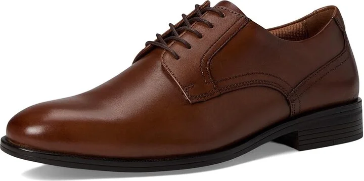 Johnston & Murphy Reeve Plain Toe Men's Lace Up Wing Tip Shoes Brown : 10 M (D), Leather - Image 5