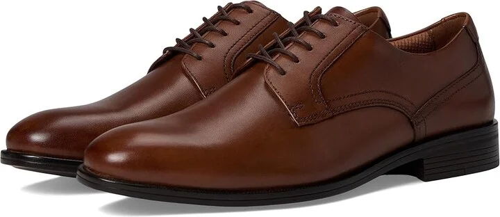 Johnston & Murphy Reeve Plain Toe Men's Lace Up Wing Tip Shoes Brown : 10 M (D), Leather