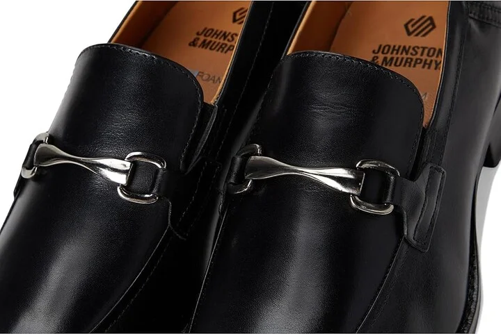Johnston & Murphy Richland Bit Men's Lace Up Wing Tip Shoes Black Full Grain : 12 M (D), Leather - Image 7
