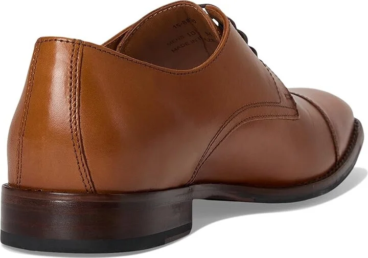 Johnston & Murphy Richland Cap Toe Men's Lace Up Wing Tip Shoes Tan Full Grain : 12 M (D), Leather - Image 4
